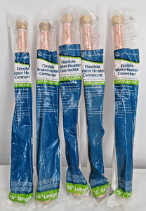 FLEXIBLE COPPER 7211-18-34FIP-BG Water Heater Supply Line 18 L 3/4 FIP 3/4 FIP