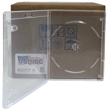 USDISC Blu-ray Cases Standard 14mm, Single 1 Disc Clear Lot