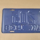 1938 South Dakota Dealer License Plate D205 Original Paint 11 7/8" x 5 3/8" — photo 8