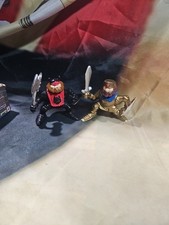 Fisher Price - Great Adventure Medieval- Gold & Black Knight Lot Of 3 Vtg. 1994