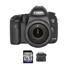 Canon EOS 5D Mark III 22.3MP Digital SLR Camera - Black (with EF L Canon EOS 5D Mark III 22.3MP Digital SLR Camera - Black (with EF L