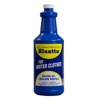 Bluette Concentrated Liquid Laundry Bluing 32Oz Restores Whiteness Brightness