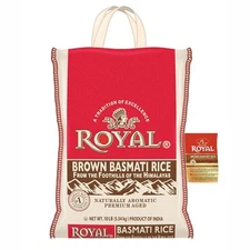 Royal - Authentic Basmati Brown Rice Whole Grain, 10 Pound (Pack of 1) 