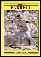 1991 Fleer John Farrell Cleveland Indians #366A