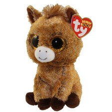 TY Beanie Boos - HARRIET the Horse (Glitter Eyes) (6 inch) - MWMTs Boo Toy