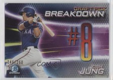 2019 Bowman Draft Chrome Scouts Pick Breakdown Refractor /250 Josh Jung fo7