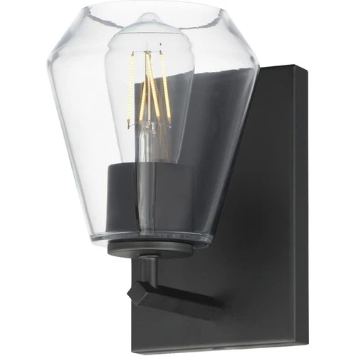 Maxim Lighting 21331CLBK Geode Wall Sconce Wall Light in Black - Picture 1 of 4