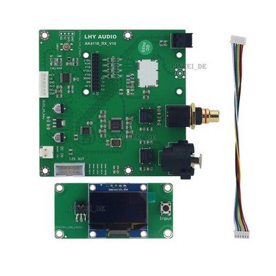 LHY Audio Receiver Board AK4118 Optical Coaxial AES Balanced Input to IIS Output