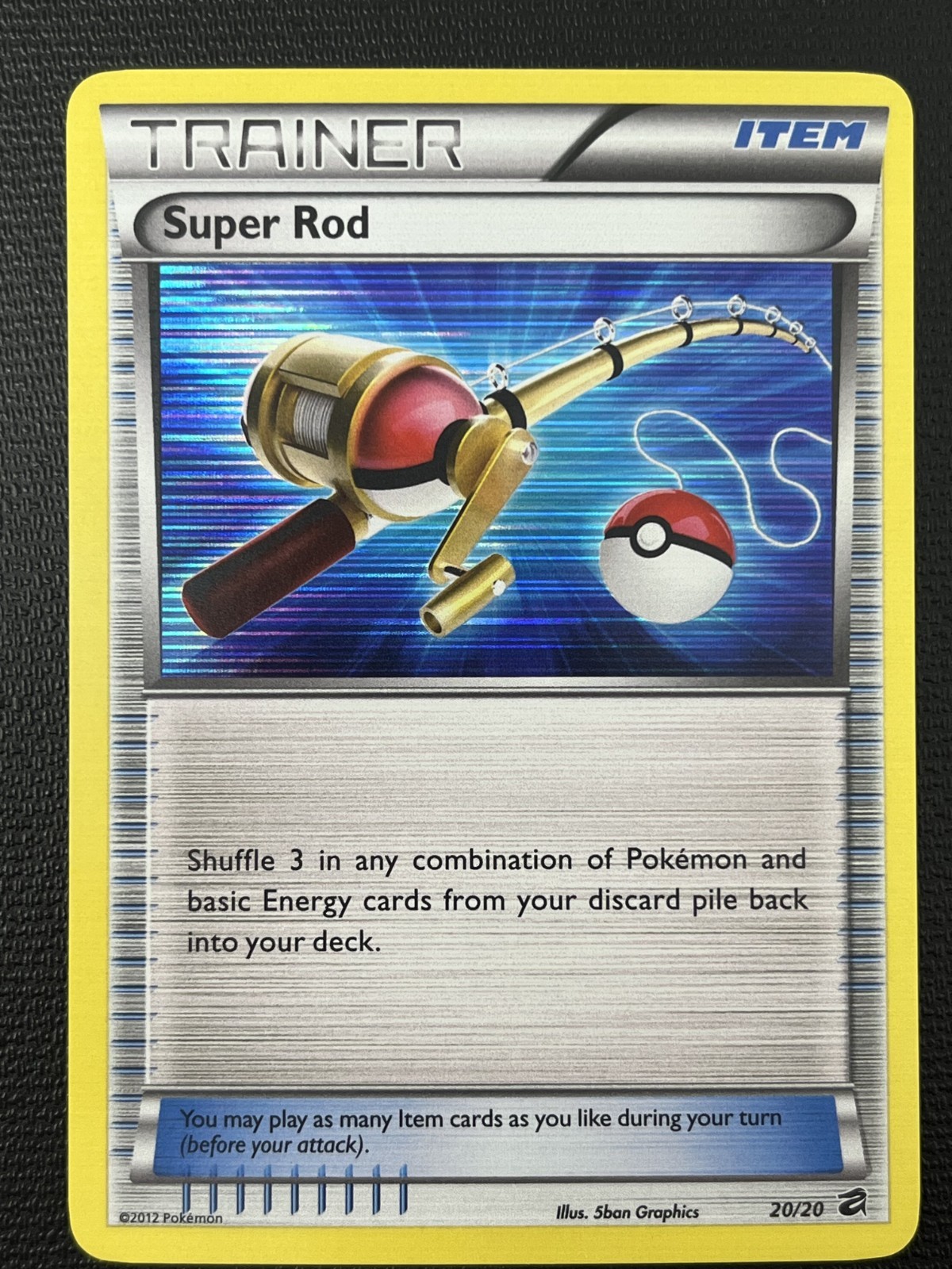 Super Rod 20/20 Dragon Vault Holo Rare Pokemon Card NM