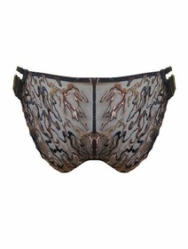 Bordelle Onda Brief Black Bronze size XS NWT
