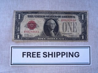 1928 $1 Red Seal Originally Released in Puerto Rico