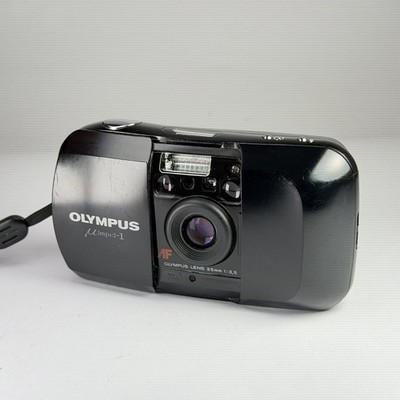 Filmkamera Olympus Mju I 35mm schwarz Vintage kompakt Reise Point and Shoot