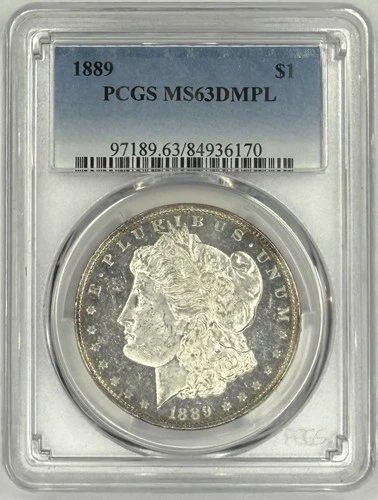 1889 Morgan Silver Dollar $1 PCGS MS63 DMPL ‼️SCARCE - DEEP MIRROR PROOF LIKE‼️