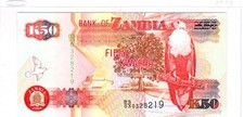 Zambia 50 Kwacha Banknote 2009 UNC BS03 0328219