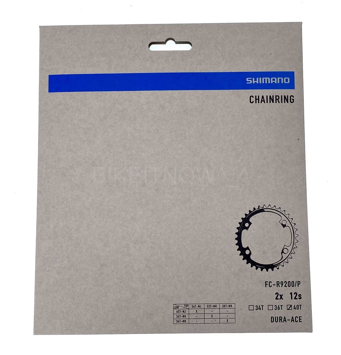 Shimano DURA-ACE Chainring set 54/40T for FC-R9200 Crank Set Shimano DURA-ACE Chainring set 54/40T for FC-R9200 Crank Set