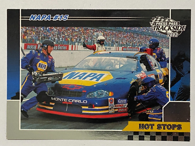 #ad Nascar 2002 Press Pass Trackside #68 Michael Waltrip Napa Hot Stops $0.99
