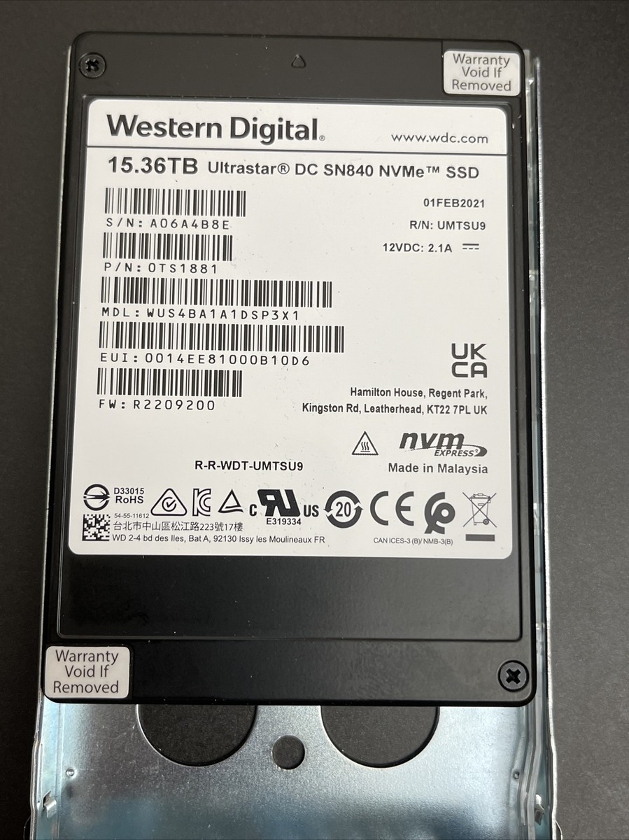 Dual Port Western Digital Sn840 WD UltraStar 0TS1881 DC SN840 Data