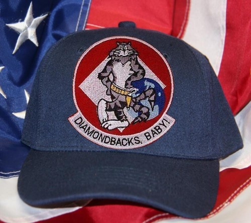 VF-102 DIAMONDBACKS F-14 TOMCAT HAT PATCH CAP US NAVY PILOT CREW VETERAN GIFT - Picture 4 of 33