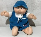 Vtg Cabbage Patch PREEMIE Doll Blonde Tuft of Hair Pacifier Mouth Clothes