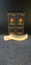 Wooden Beard Comb Engraved Natural Maple Wood