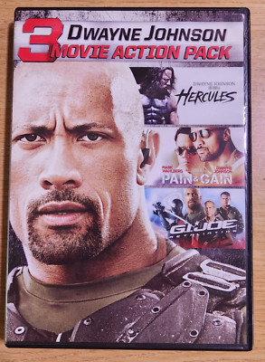 Dwayne Johnson 3-Movie Action Pack (DVD, 2017, Widescreen) Dwayne Johnson