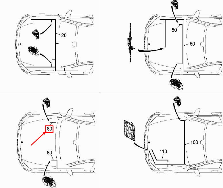 Neu MERCEDES-BENZ C W205 Spannungsversorgungskabelbaum A2054403206 Original