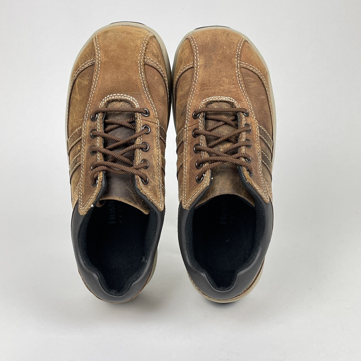 Hush Puppies Professionals Hytest Brown Leather Work Shoes Men\'s Sz 11.5 (NEW) Hush Puppies Professionals Steel Toe K30221 Slip-On Leather  main image 3