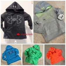 NWT Under Armor youth hoodie boy's top black/ Gray/ Green/ Red/ Orange