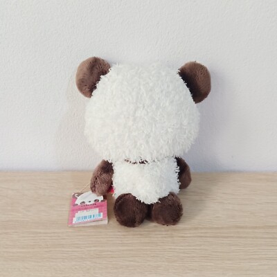 San-X Chocopa Panda Plush Toy Fluffy Doll Chocolate Beanbag TAG 8