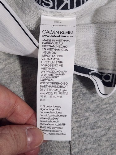 NWT Calvin Klein Gray Jogger Sweatpants Size Large - Picture 11 of 13