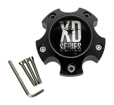 KMC XD Series Gloss Black 5 Lug Wheel Center Cap W/Screws 1079L121GB CAP M-862