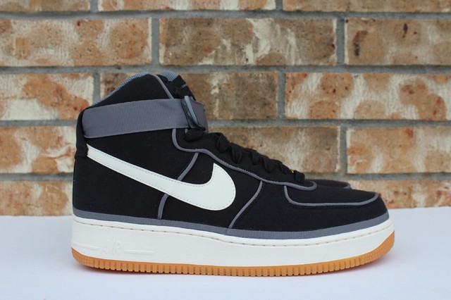 nike air force black with gum sole