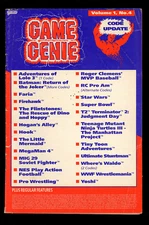 Galoob Game Genie Code Update Booklet Volume 1, No. 4 (Nintendo NES)