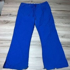 Fashion Seal Healthcare Scrub Pants Women's XL R Blue Pockets Employee Uniform
