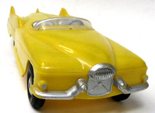 1950's yellow Marx BUICK LeSABRE plastic friction car 11" working near mint