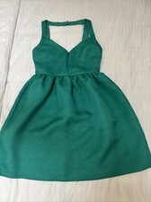 ICONIC ZARA Emerald Green Tulip Dress Sleeveless Mini dress size S