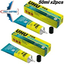 x2 UHU Por Glue Expanded Polystyrene Styrofoam Foam 40g/50 ml Adhesive