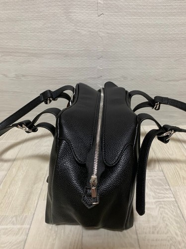 Vivienne Westwood accord Boston bag Tote bag Black Leather Orb Inner pocket ③ - Picture 3 of 9