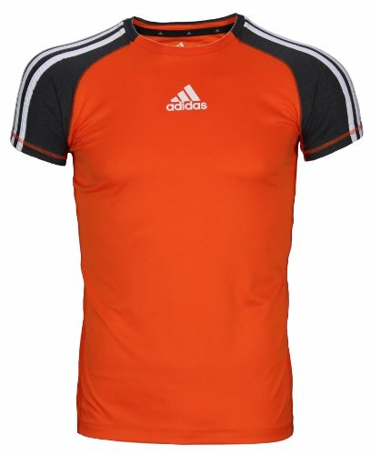 Футболка Adidas Youth Boys Athletic Performance Climalite, оранжевая