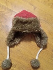 Double Sided Faux Fur Tasseled Ski Beanie