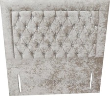 Chesterfield Bumper Crushed Velvet 50" Floor Standing Bed Headboard