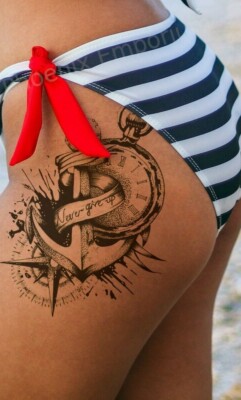 Anchor with rope for sea lovers