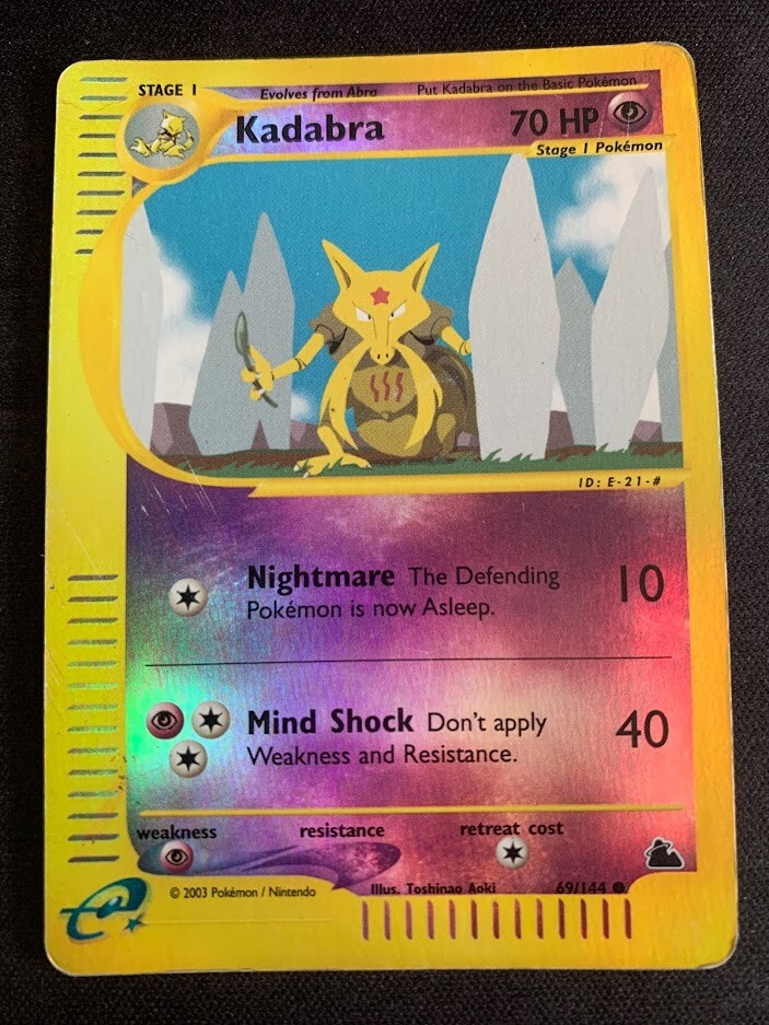 Pokemon Kadabra 69/144 Reverse Holo Common Skyridge Heavily Played eBay
