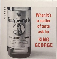 King George IV Old Scotch Whisky South Queensferry Vintage Print Ad 1967