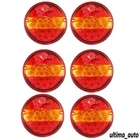 6 x 24V LED TAIL LIGHTS HAMBURGER REAR LAMPS FOR TRUCK TRAILER DAF MAN MERCEDES
