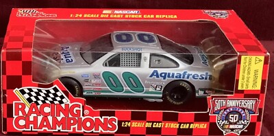 50TH ANNIVERSARY Aqua fresh ミニカー NASCAR NASCAR 50th ANNIVERSARY #00 1:24 scale AQUAFRESH PONTIAC GOLD CAR