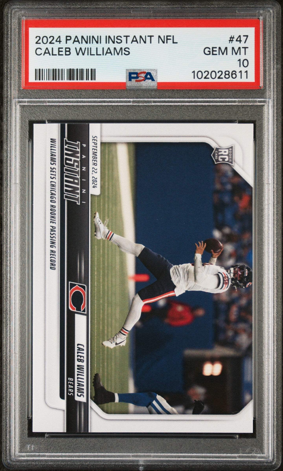 Caleb Williams Panini Instant NFL #47 Base