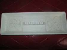 Unused DESIGNER Vintage WHITE ROYAL HAEGAR Pottery ASHTRAY - 1970's