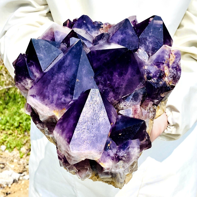 11.57LB Top natural amethyst quartz crystal cluster mineral specimen eBay