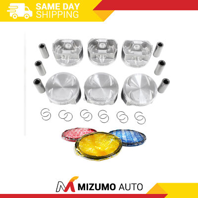Pistons w/ Rings fit Fits 08-18 Subaru Legacy 3.6L H6 DOHC 24v